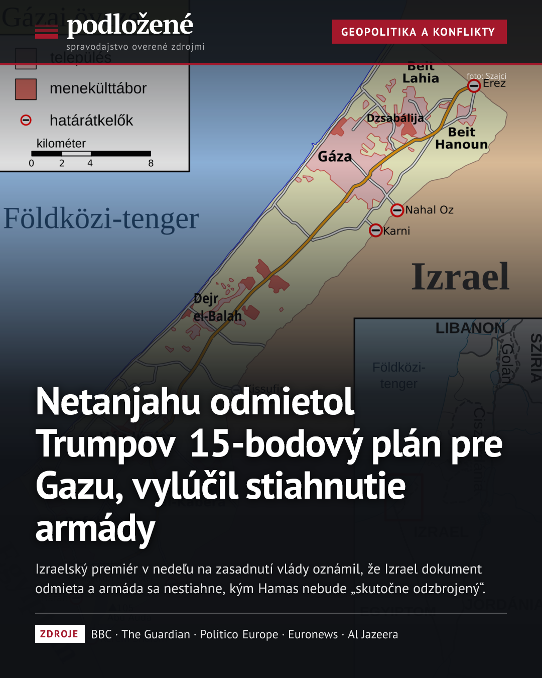 Netanjahu odmietol Trumpov 15-bodový plán pre Gazu, vylúčil stiahnutie armády