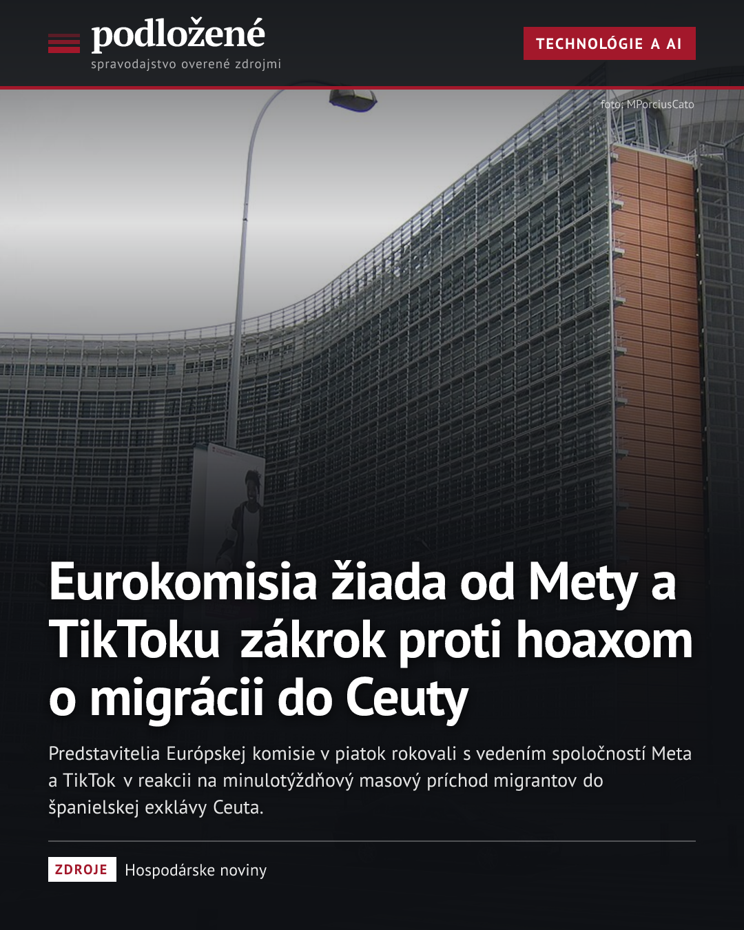 Eurokomisia žiada od Mety a TikToku zákrok proti hoaxom o migrácii do Ceuty